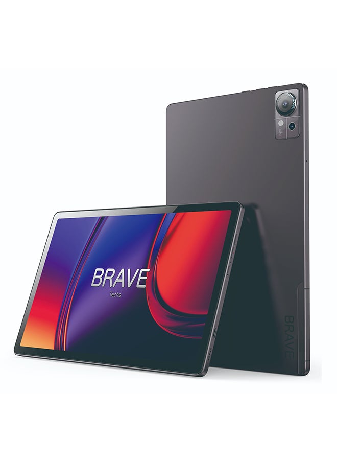 Brave T3 Pro 128GB 4GB+4GB RAM 10.1-Inch LTE Tablet Dark Grey - Middle East Version - Image 4