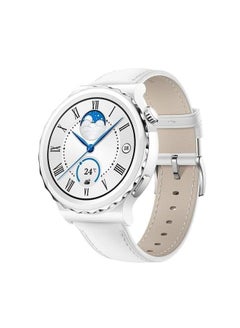 HUAWEI Smart Watch GT 3 Pro Case - 43mm Silver Bezel White Ceramic  - Image 1