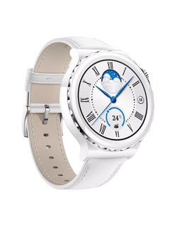 HUAWEI Smart Watch GT 3 Pro Case - 43mm Silver Bezel White Ceramic  - Image 2