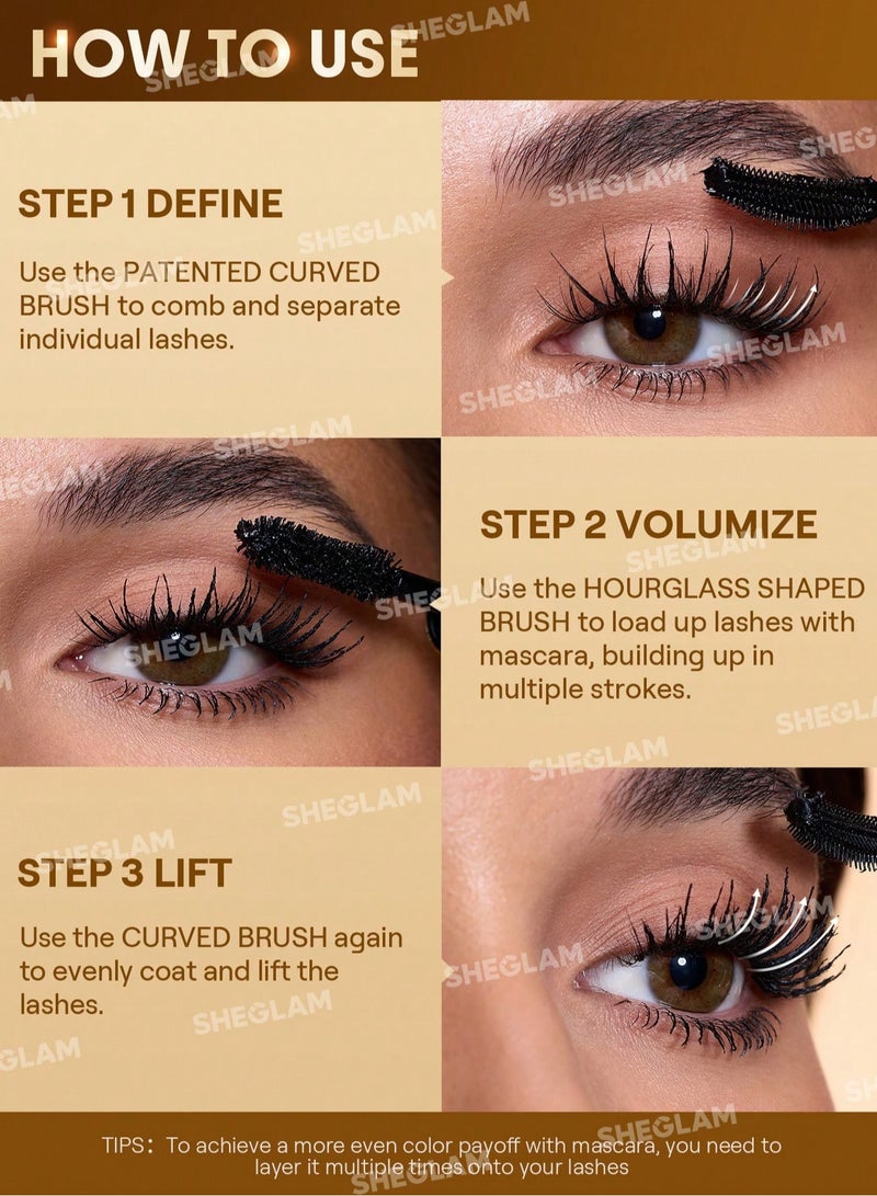 SHEGLAM - All-In-One 24k Multi-Effect Mascara Black - Image 1