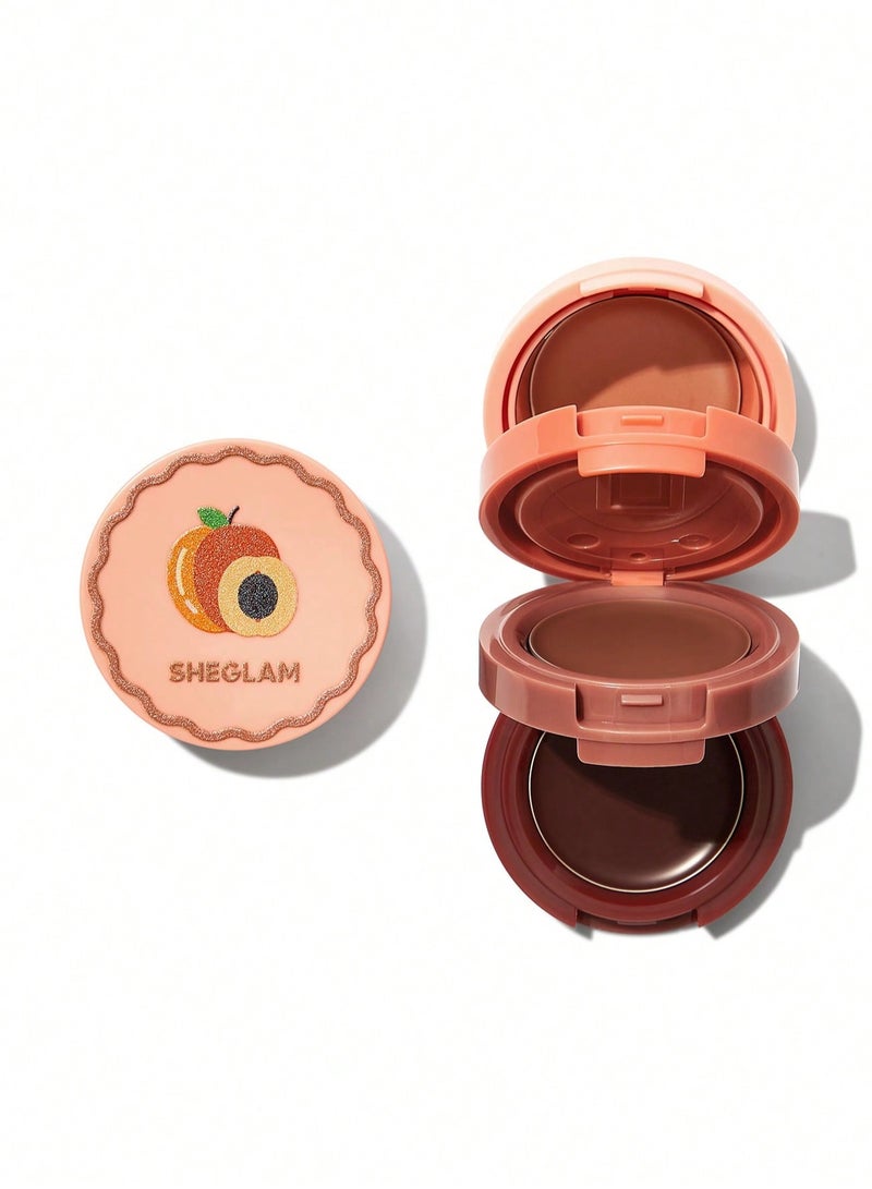 SHEGLAM Apricot Dream Cheek & Lip Cream Stack multicolour - Image 1