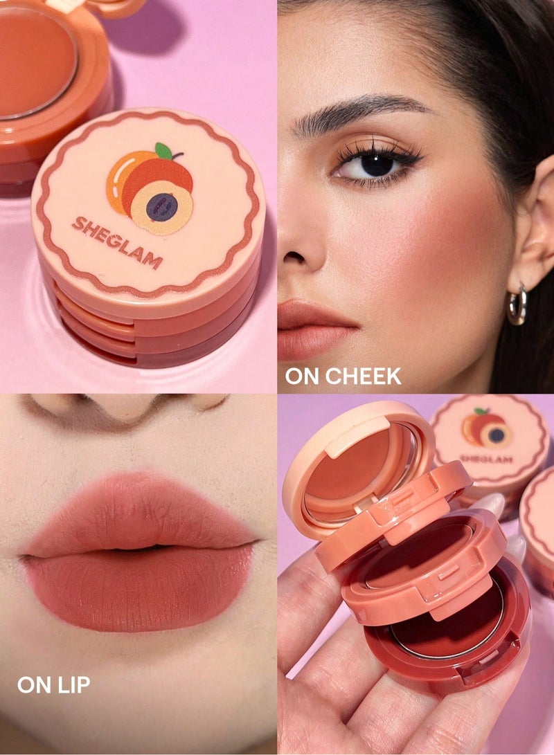 SHEGLAM Apricot Dream Cheek & Lip Cream Stack multicolour - Image 5