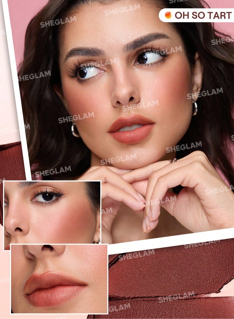 SHEGLAM Apricot Dream Cheek & Lip Cream Stack multicolour - Image 3