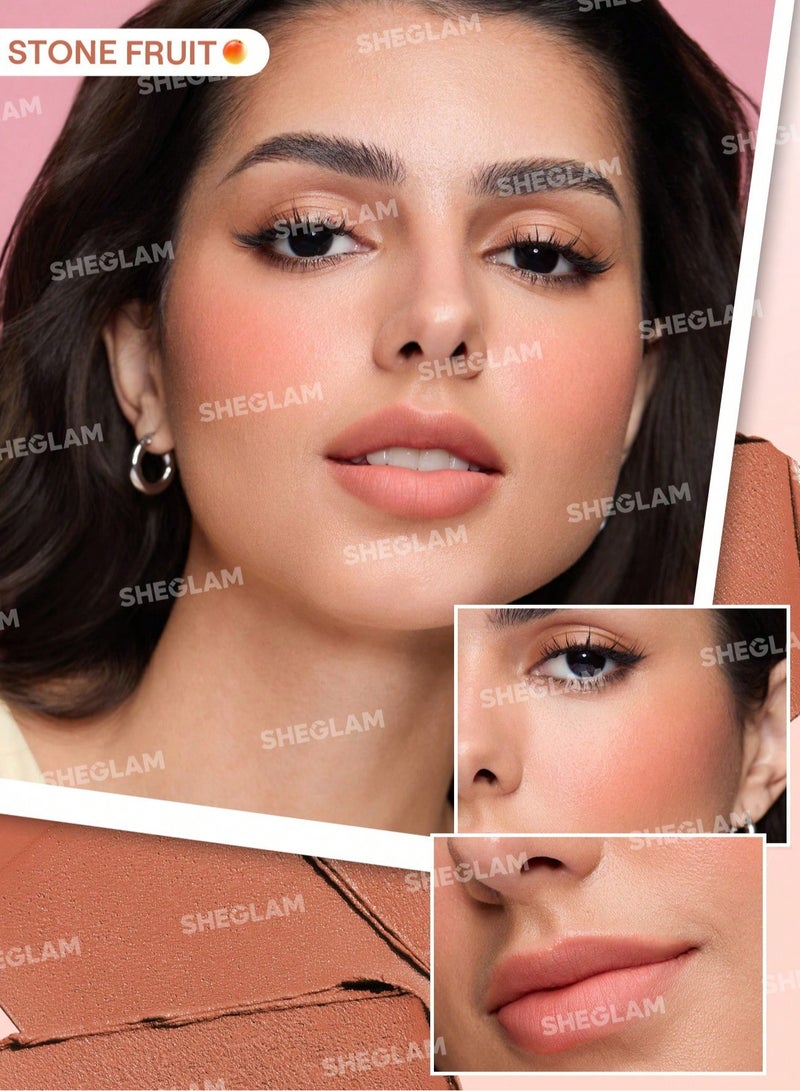 SHEGLAM Apricot Dream Cheek & Lip Cream Stack multicolour - Image 2