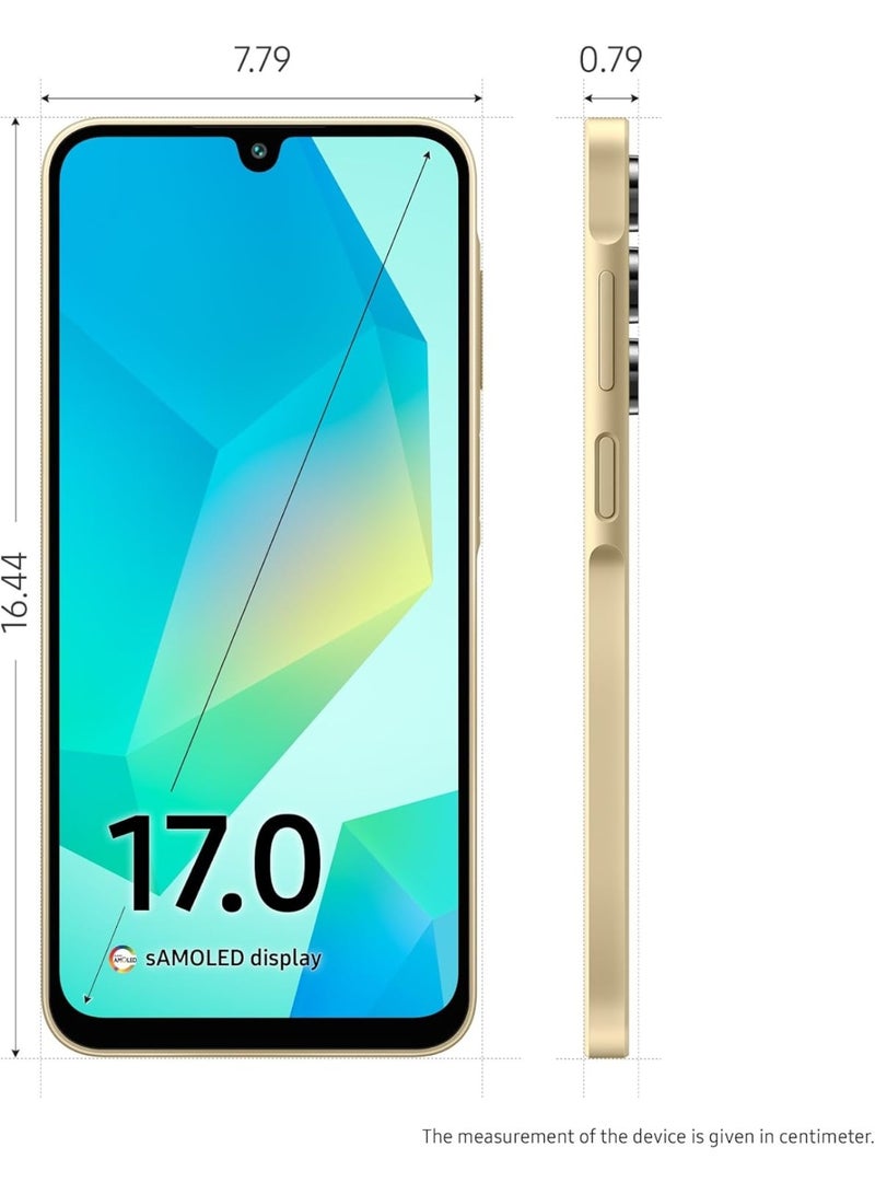 Samsung - Galaxy A16 5G (8GB RAM, 128GB, Gold) – Indian Version | 6.5" Super AMOLED Display | 50MP Triple Camera | Android 14 | 6 Years of Security Updates | IP54 | NFC | Tap & Pay | 5000mAh Battery | Factory Unlocked for All Countries - Image 1