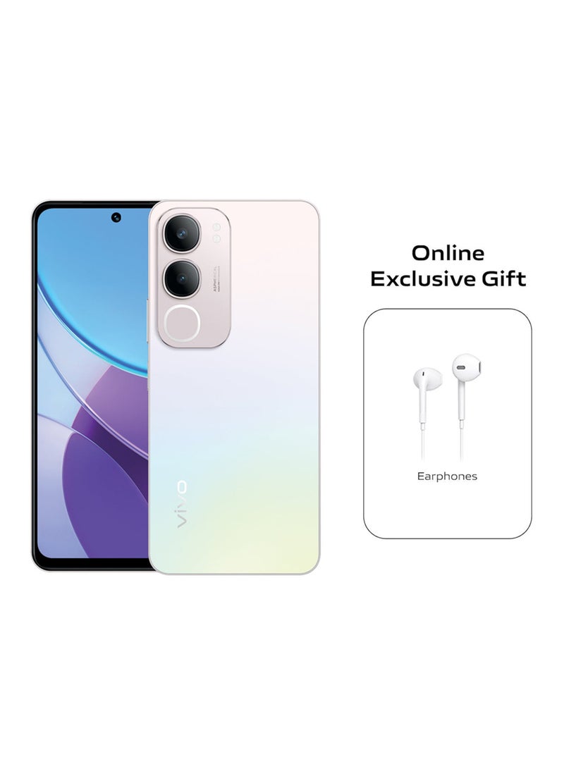 vivo Y19s 4G Dual SIM Pearl Silver 6GB RAM 128GB with Gifts Wired Earphones - Middle East Version  - Image 1