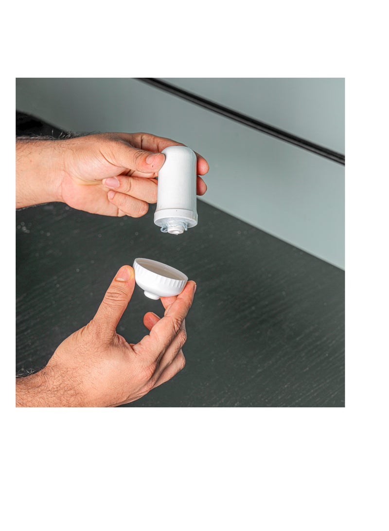 رويال فورد Royalford Ceramic Water Filter- RF12505/ 2 Stage Purification and Remove Contaminants, Reusable white  - Image 4
