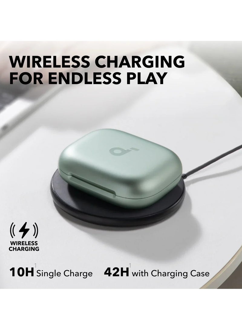 AeroFit 2 | Adjustable Open-Ear Wireless Earbuds Green