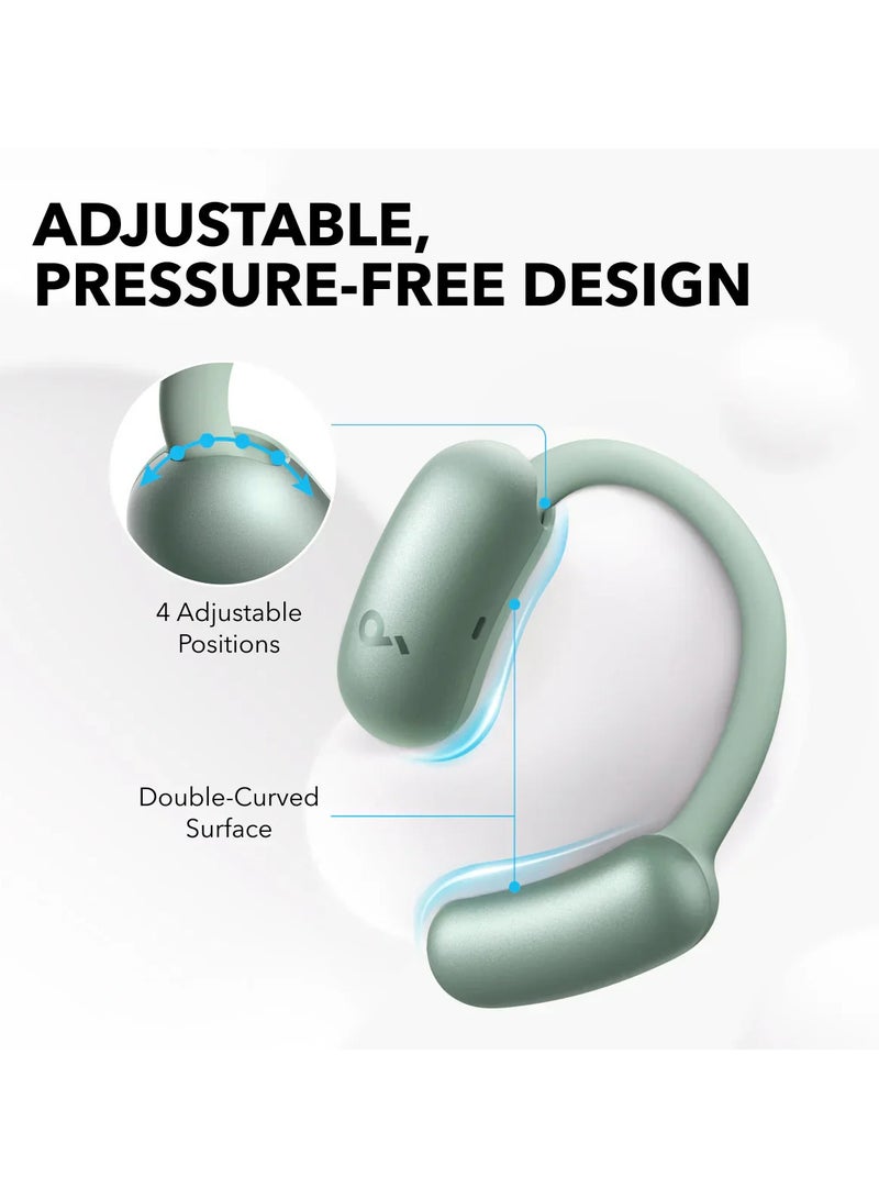 AeroFit 2 | Adjustable Open-Ear Wireless Earbuds Green