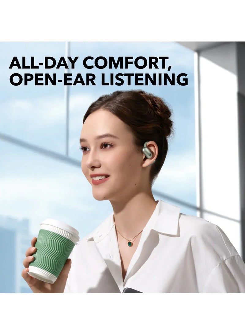 AeroFit 2 | Adjustable Open-Ear Wireless Earbuds Green