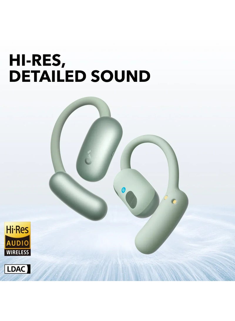AeroFit 2 | Adjustable Open-Ear Wireless Earbuds Green