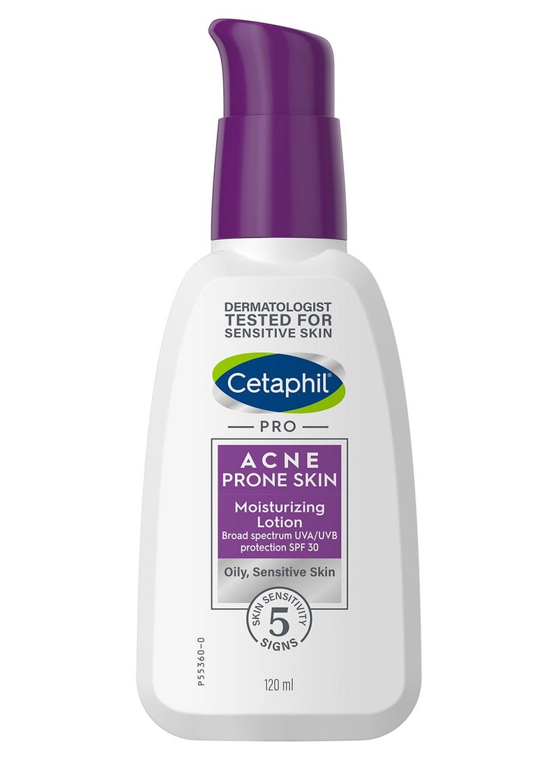 سيتافيل للبشرة المعرضة لحب الشباب، لوشن مرطب، حماية واسعة النطاق من أشعة UVA/UVB SPF 30، للبشرة الدهنية والحساسة، يرطب لمدة 24 ساعة - Image 1