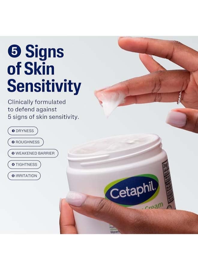 Cetaphil Moisturizing Cream, Dry to Normal and Sensitive Skin, Hydrates for 48 hours, Restores skin barrier, Face And Body For Men And Women, Non-Comedogenic ,With Niacinamide And Vitamin B5, Unscented 250grams - Image 2