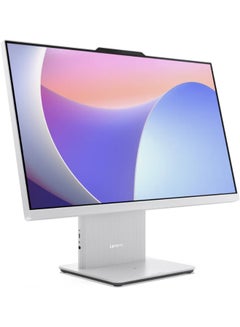 Lenovo IdeaCentre AIO With 23.8-Inch  Display, Core i5-13420H Processor/8GB RAM/512GB SSD/Intel UHD Graphics/DOS(Without Windows) English Luna Grey  - Image 2