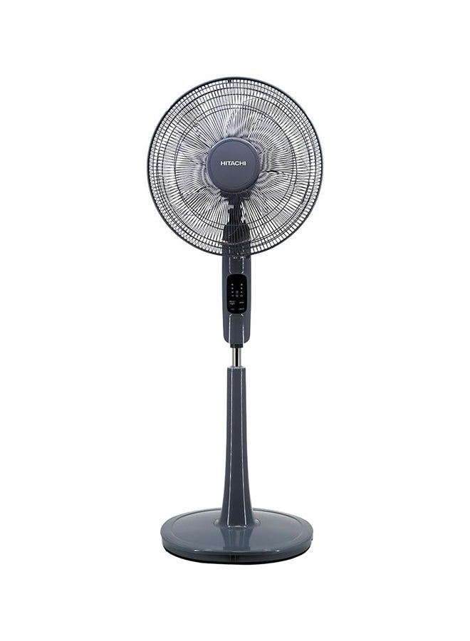 هيتاشي AC Stand Fan with Remote Control, 16 inch, 3D Oscillation Directions, 70°Head Swing, 3 Speed Levels & Adjustable Height, 5 Leaf Blade with 8 Hours Timer, Best for Home & Office, LFA6RC 55 W LFA6RC LFA6RGBN Black  - Image 3