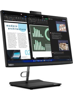 Lenovo ThinkCentre Neo 30a  Laptop With 21.5-Inch  Display, Core i5-13420H Processor/8GB RAM/512GB SSD/Intel UHD Graphics/DOS(Without Windows) English Raven Black  - Image 1