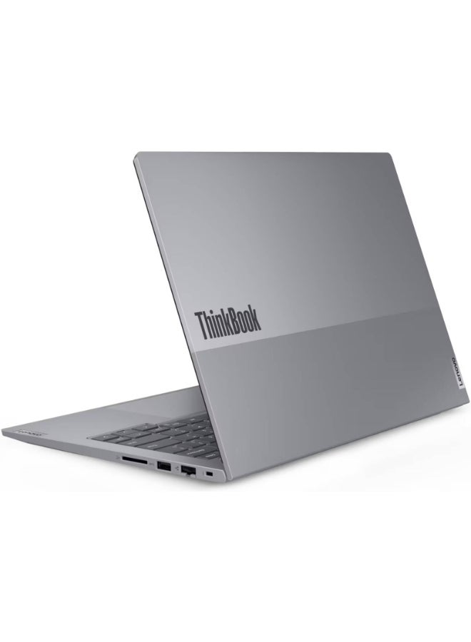 Lenovo - ThinkBook 14 Laptop With 14-Inch  Display, Core i5-13420H Processor/8GB RAM/512GB SSD/Intel UHD Graphics/DOS(Without Windows) English Arctic Grey - Image 1