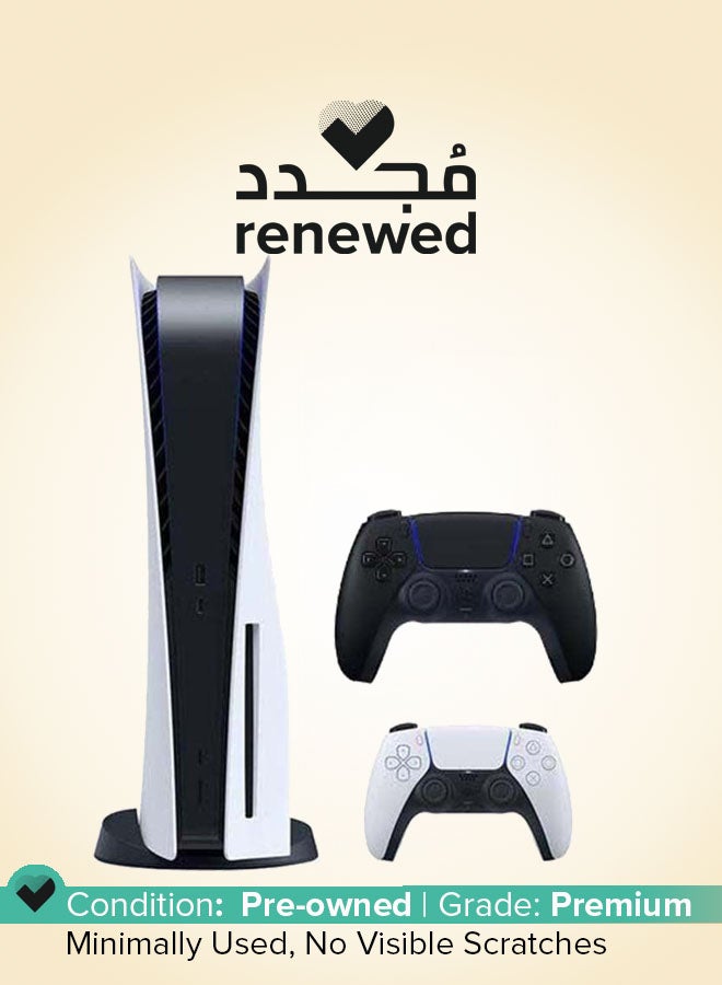 سوني Renewed - Play Station 5 Console (Disc Version) With Extra Wireless Controller  - Image 1