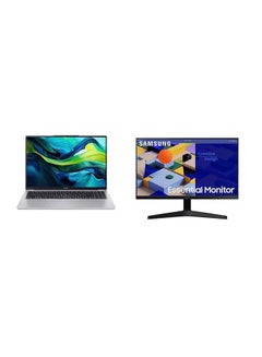 أيسر Aspire Lite AL16 Laptop With 16 Inch WUXGA(1920x1200) Display IPS,Core i5-1335U Processor/16GB RAM DDR5/512GB SSD/Intel UHD Graphics/DOS(Without Windows)+Free Samsung
24 Inch IPS FHD Essential Monitor With 75Hz 5ms English/Arabic Silver  - Image 1