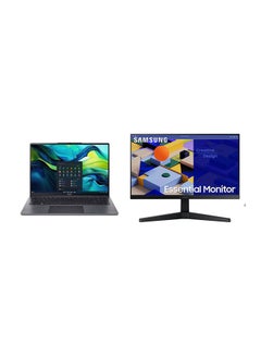 أيسر Aspire Lite 16 Laptop With 15-Inch Display, Core i5-1235U Processor/8GB RAM/512GB SSD/Intel UHD Graphics/DOS(Without Windows) +Free Samsung
22 Inch IPS FHD Essential Monitor With 75hz English/Arabic Black  - Image 1
