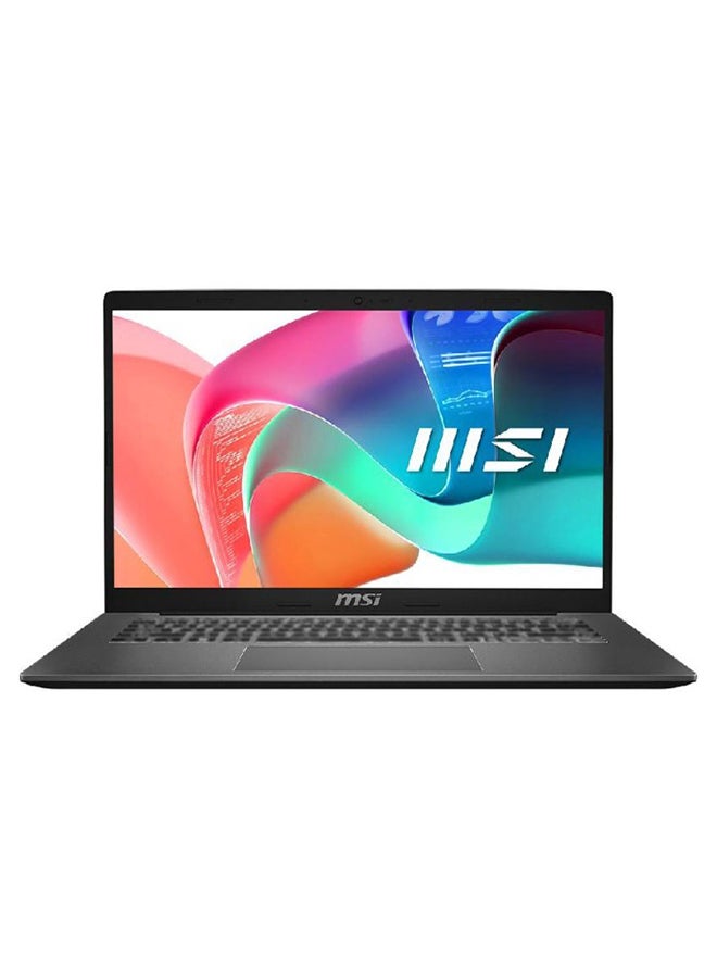 MSI - Modern 14 Laptop With 14 Inch Full HD (1920X1080) Display IPS,Core i7 1355U Processor/16GB RAM DDR4/512GB SSD/Intel Iris Xe Graphics/ Windows 11+Free Samsung  24 Inch Flat Monitor With 60Hz 5ms English/Arabic Platinum Gray - Image 1
