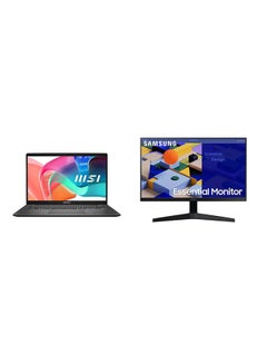 MSI Modern 14 Laptop With 14 Inch Full HD (1920X1080) Display IPS,Core i7 1355U Processor/16GB RAM DDR4/512GB SSD/Intel Iris Xe Graphics/ Windows 11+Free Samsung
24 Inch IPS FHD Essential Monitor With 75Hz 5ms English/Arabic Black  - Image 1