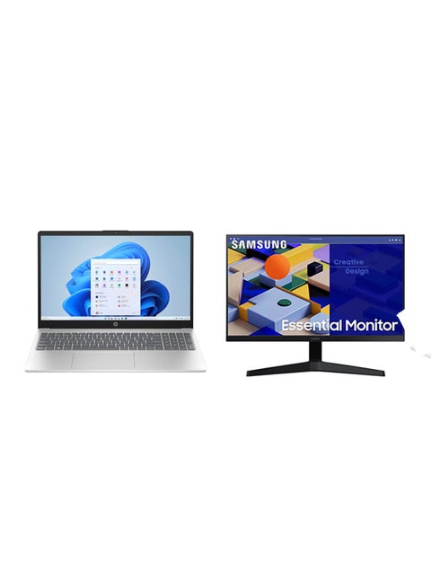 15 fd0033nx Laptop With 15.6 Inch Display, Core i5 1334U Processor/8GB RAM/512GB SSD/Intel Iris Xe Graphics/DOS(Without Windows) +Free Samsung
24 Inch IPS FHD Essential Monitor With 75Hz 5msr English/Arabic Silver