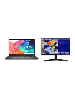 MSI Modern 14 Laptop With 14 Inch Full HD (1920X1080) Display IPS,Core i7 1355U Processor/16GB RAM DDR4/512GB SSD/Intel Iris Xe Graphics/ Windows 11++ Free Samsung
22 Inch IPS FHD Essential Monitor With 75hz English/Arabic Black  - Image 1