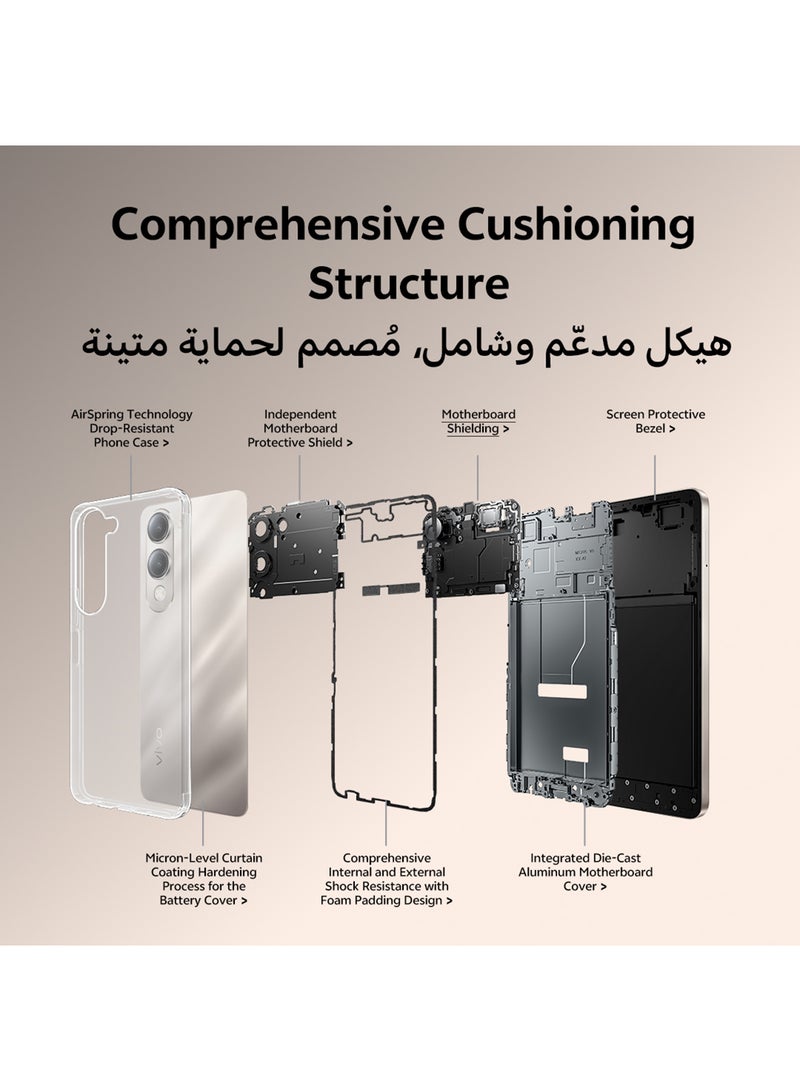 فيفو - Y29s AI 5G Dual SIM Titanium Gold 6+6GB RAM, 128GB - Middle East Version - Image 1