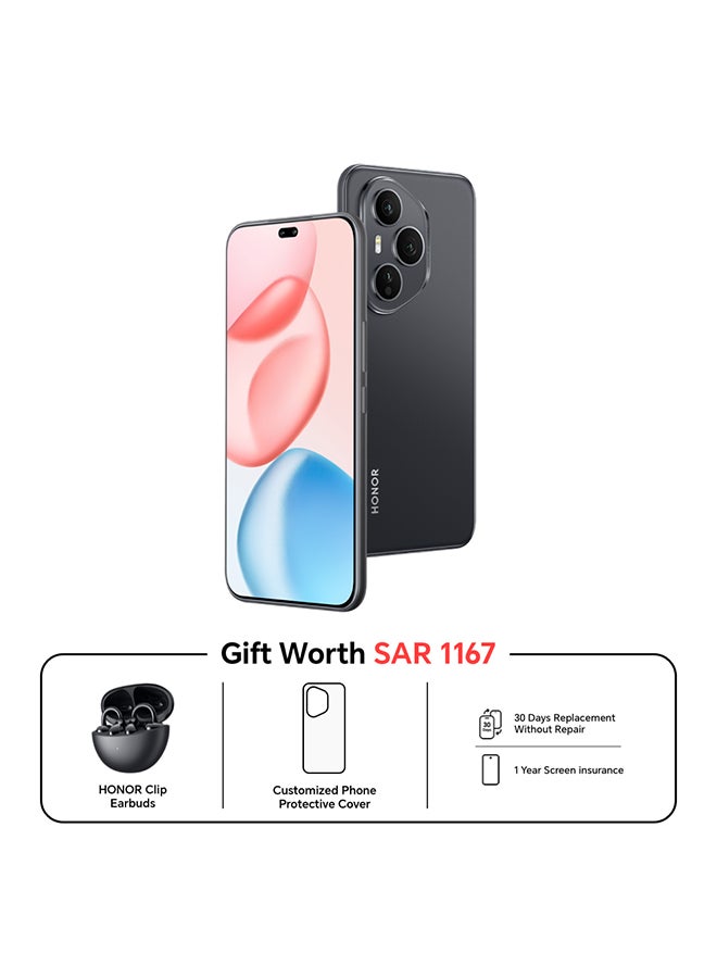 Honor 400 Pro Dual SIM Black 12GB RAM 512GB With Free Gifts - Middle East Version  - Image 1
