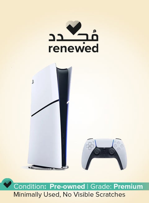 Renewed - PlayStation 5 Slim Console (International Version) Digital Edition With Controller
