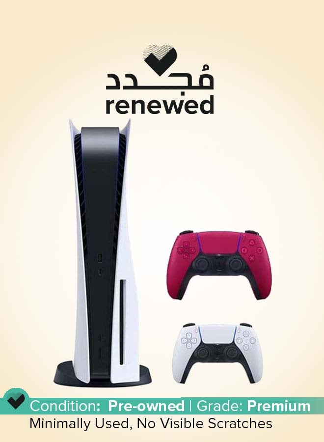 سوني Renewed - Play Station 5 Console (Disc Version) With Extra Wireless Controller  - Image 1