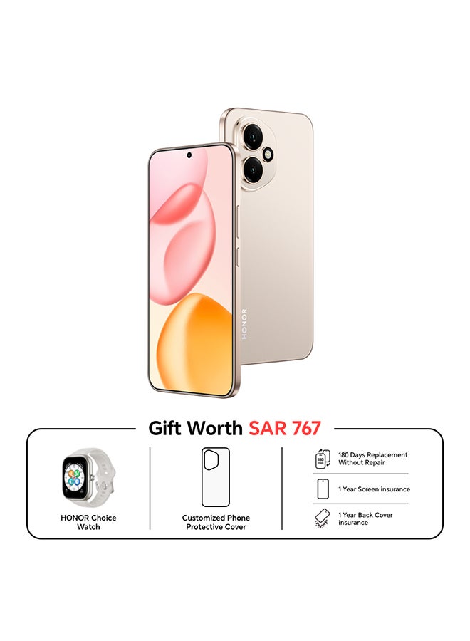 Honor - H400 Dual SIM Gold 12GB RAM 256GB With Free Gifts - Middle East Version - Image 1