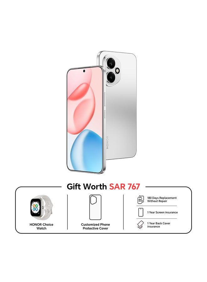 هونور H400 Dual SIM Silver 12GB RAM 256GB With Free Gifts - Middle East Version  - Image 1
