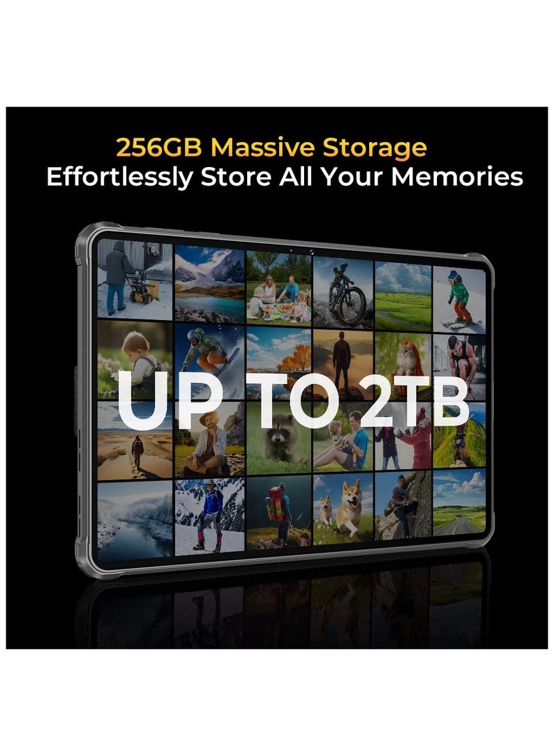 أوكيتل جهاز RT8 اللوحي القوي بشاشة 11 بوصة بدقة 2K وبطارية 20000 مللي أمبير وكاميرا سوني بدقة 48 ميجابكسل، أسود - Image 4