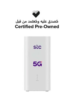 Certified Pre Owned - 5G CPE 5 Router - Latest Version of STC Super Speed WiFi 6 - Upload Speed Up to 3600Mbps - Supports Only STC Network - H155-383 White