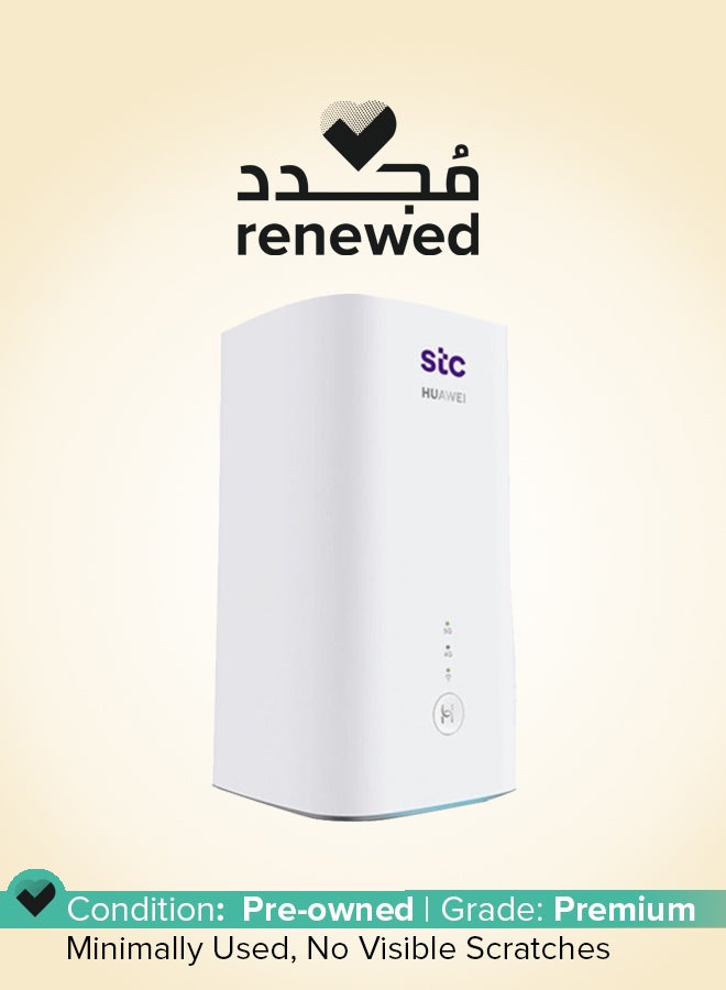 STC Renewed - STC HUAWEI 5G CPE Router Pro 2 - H122-373  Speed Upto 3600Mbps / Dual Band supports up to 11 5G frequency / Wi-Fi 6 3000Mbps / High Gain Antenna, Supports All Networks / White - Image 1