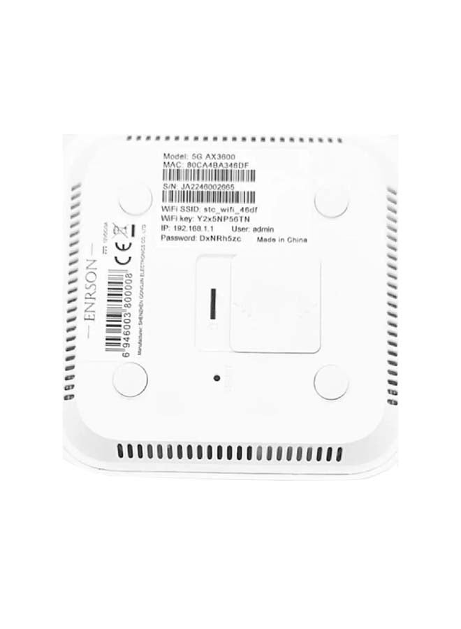 اس تي سي - Renewed - STC AX3600 Ultra 5G Route Super Speed Up to 3600Mbps WiFi 6 Nano SIM, High Gain Antenna , Nano Sim , Support Only STC Network / White - Image 1