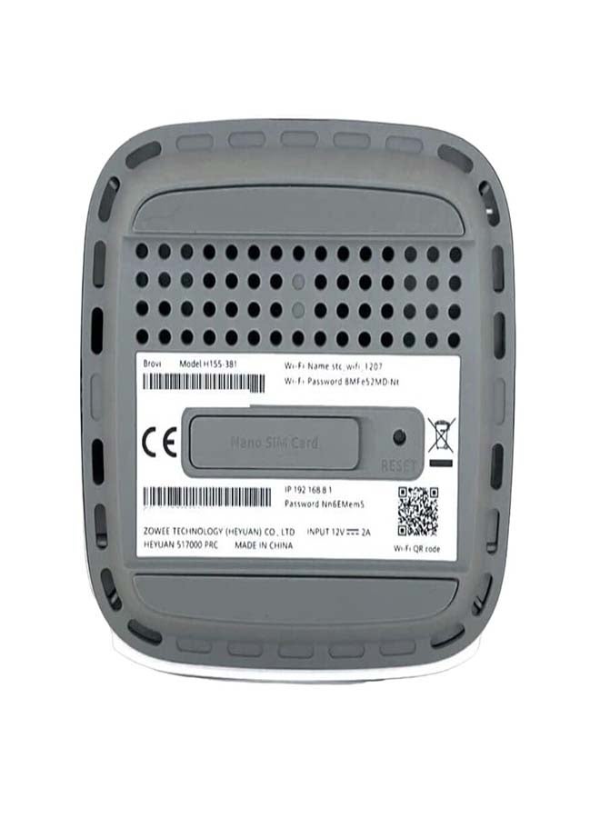 اس تي سي - Renewed - 5G CPE 5 Router H155-381 Speed Upto 3600Mbps / Dual Band Up / Wi-Fi 6 3000Mbps / High Gain Antenna Support Only STC / White - Image 1