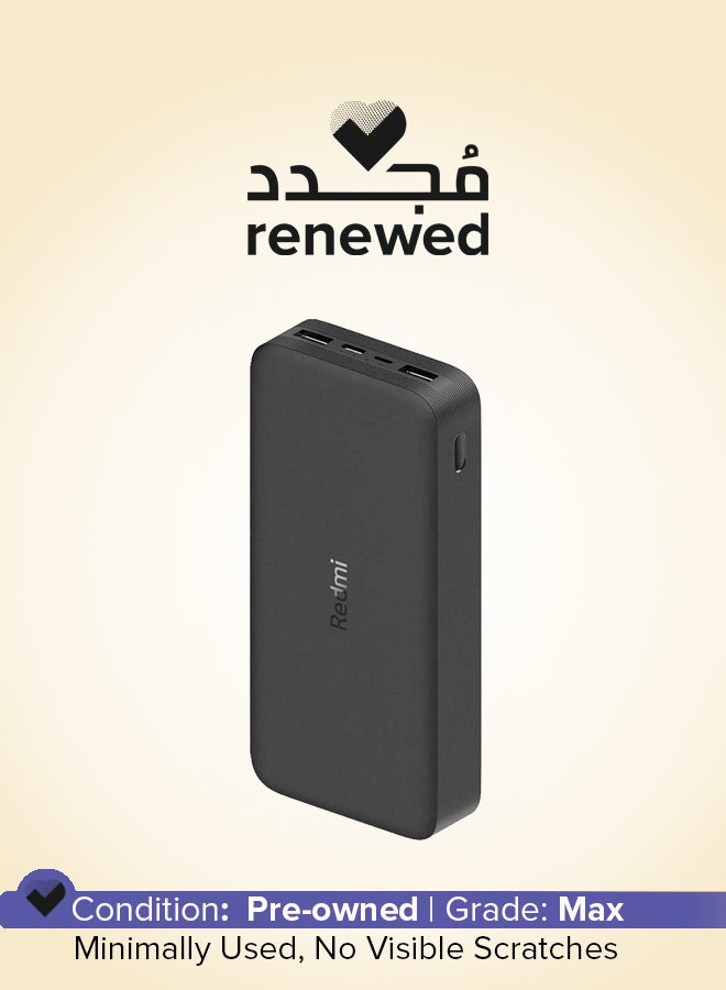 شاومي Renewed - High-Speed Charging Technology Power Bank 20000mAh 18 watt Black - Image 1