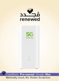 زين Renewed - Zain CPE 5 5G Router H155-383 Super Speed Up to 3600Mbps Wi-Fi 6 / Support Only Zain Network / White  - Image 1