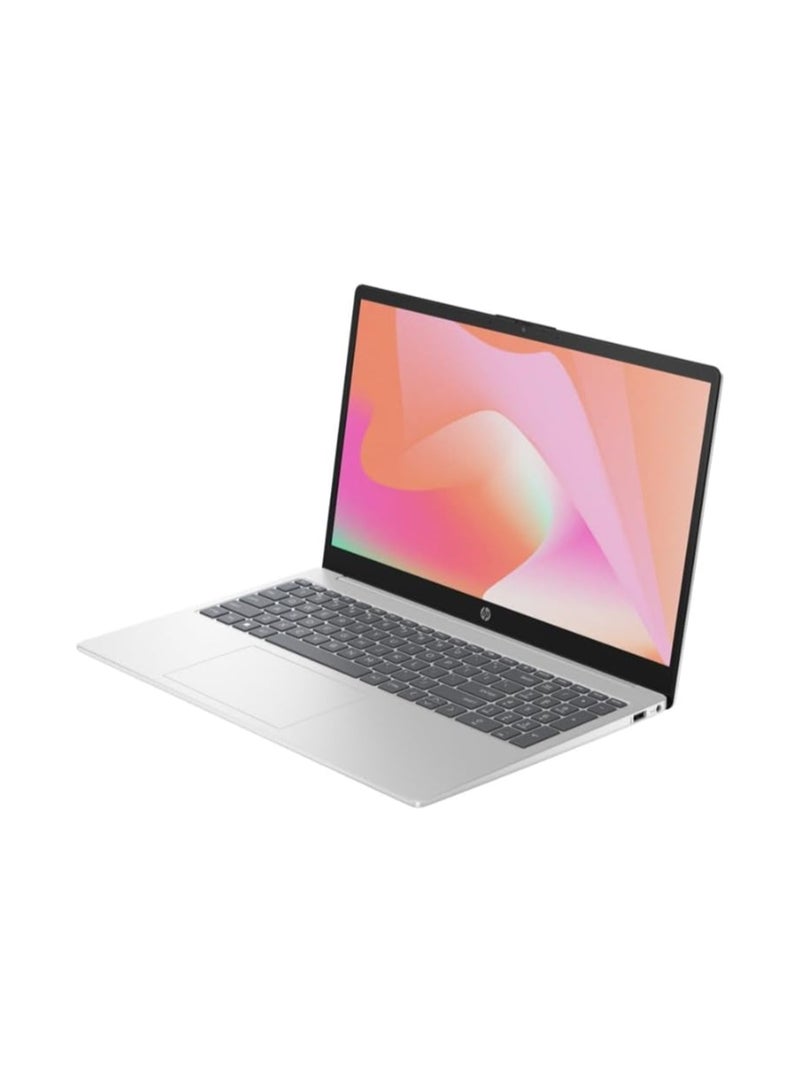 HP - 15-fd0033nx (Upgraded Version) Laptop with 15.6 Inch Full HD(1920X1080) Display,Core i5-1334U Processor/24GB RAM DDR5/512GB SSD/Windows 11/ English/Arabic Silver - Image 1