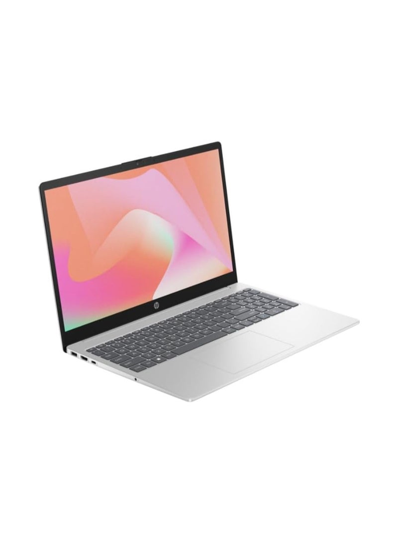 HP - 15-fd0033nx (Upgraded Version) Laptop with 15.6 Inch Full HD(1920X1080) Display,Core i5-1334U Processor/24GB RAM DDR5/512GB SSD/Windows 11/ English/Arabic Silver - Image 1