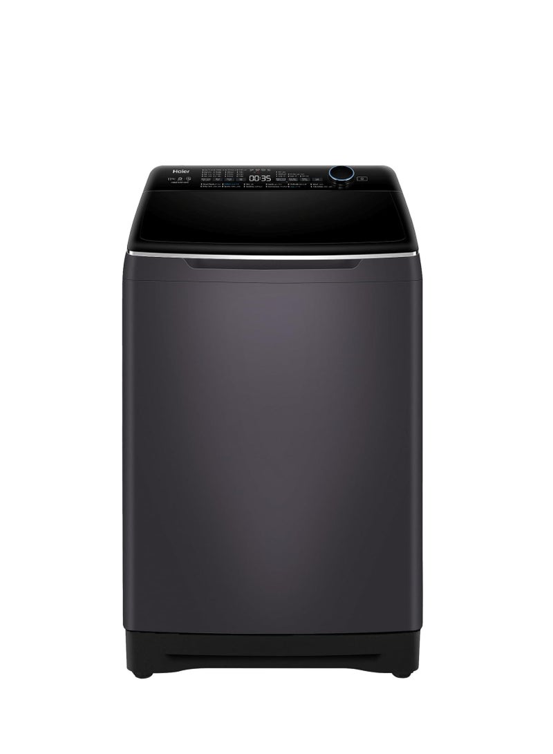هاير Haier 13KG Top Loading Fully Automatic, Direct Motion Inverter Motor, Rear Control, Soft Closing Door, Dark Silver 13 kg HWM130-B2178S8 Dark Silver  - Image 1