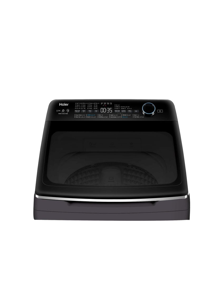 هاير Haier 13KG Top Loading Fully Automatic, Direct Motion Inverter Motor, Rear Control, Soft Closing Door, Dark Silver 13 kg HWM130-B2178S8 Dark Silver  - Image 4