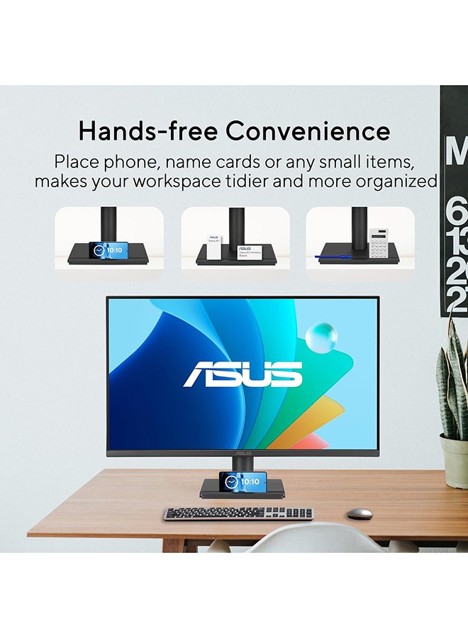 ASUS 27 inch FHD 1920x1080 IPS Eye Care Monitor – 120Hz Refresh Rate, 1ms MPRT, 99% sRGB, Flicker-Free, Low Blue Light, HDMI & VGA, 300cd/m² Brightness, 1500:1 Contrast Ratio, VESA Mountable, TÜV Rheinland Certified, Tilt Adjustable, Built-in DisplayWidget, Eco-Friendly Design | 90LM04J1-B02371 I VA279HG Black - Image 3