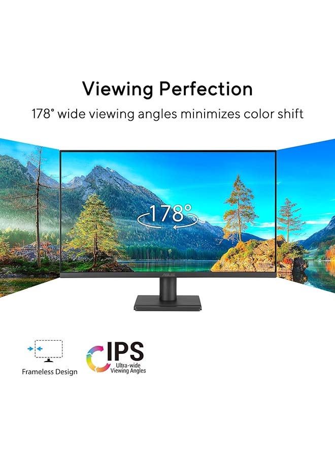 ASUS 27 inch FHD 1920x1080 IPS Eye Care Monitor – 120Hz Refresh Rate, 1ms MPRT, 99% sRGB, Flicker-Free, Low Blue Light, HDMI & VGA, 300cd/m² Brightness, 1500:1 Contrast Ratio, VESA Mountable, TÜV Rheinland Certified, Tilt Adjustable, Built-in DisplayWidget, Eco-Friendly Design | 90LM04J1-B02371 I VA279HG Black - Image 2