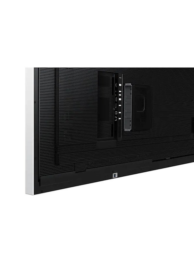 Samsung - Flip Pro WM85B 85-Inch 4K UHD Interactive Display – Infrared Multi-Touch (20 Points), Tizen 6.5 OS, Wi-Fi, Bluetooth, AirPlay 2, USB-C, HDMI, DisplayPort, 32GB Storage, OPS Slot, Antimicrobial Matte Screen, Landscape Orientation, 16/7 Operation, VESA 600x400, Built-in Screen Mirroring, Audio Out | LH85WMBWLGCXUE light gray - Image 1