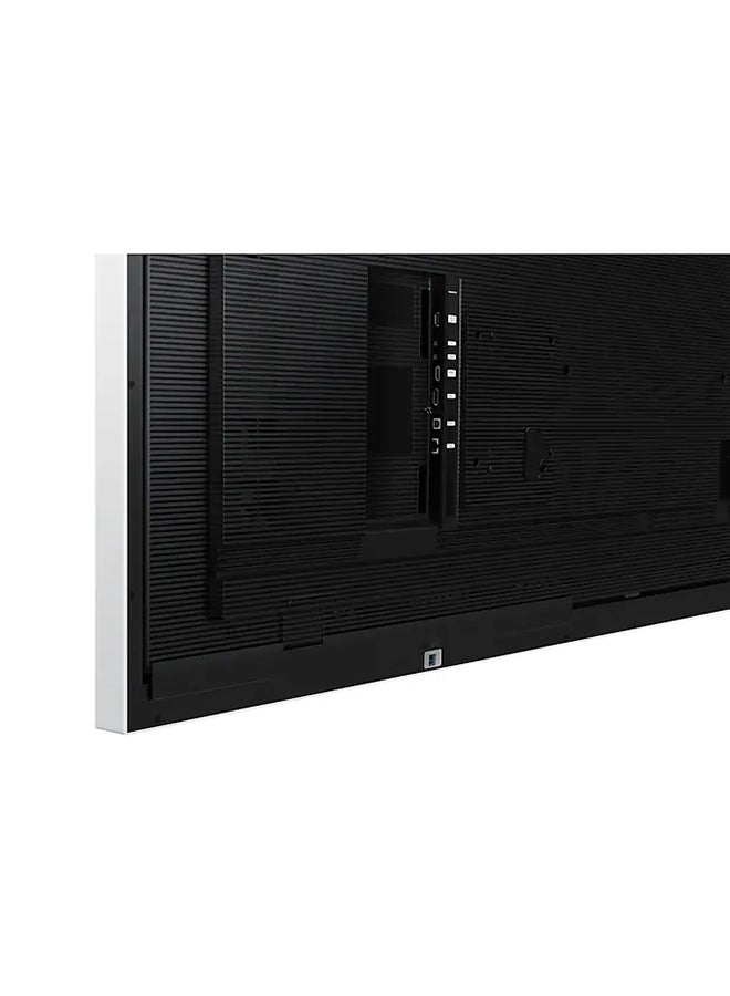 Samsung - Flip Pro WM85B 85-Inch 4K UHD Interactive Display – Infrared Multi-Touch (20 Points), Tizen 6.5 OS, Wi-Fi, Bluetooth, AirPlay 2, USB-C, HDMI, DisplayPort, 32GB Storage, OPS Slot, Antimicrobial Matte Screen, Landscape Orientation, 16/7 Operation, VESA 600x400, Built-in Screen Mirroring, Audio Out | LH85WMBWLGCXUE light gray - Image 1