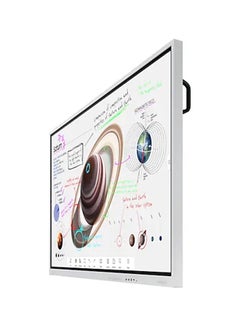Samsung Flip Pro WM85B 85-Inch 4K UHD Interactive Display – Infrared Multi-Touch (20 Points), Tizen 6.5 OS, Wi-Fi, Bluetooth, AirPlay 2, USB-C, HDMI, DisplayPort, 32GB Storage, OPS Slot, Antimicrobial Matte Screen, Landscape Orientation, 16/7 Operation, VESA 600x400, Built-in Screen Mirroring, Audio Out | LH85WMBWLGCXUE light gray  - Image 5